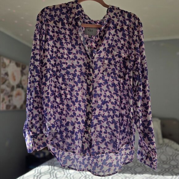 NWT - RAILS Josephine Shirt in Pink Stars - Size Medium - Picture 4 of 6